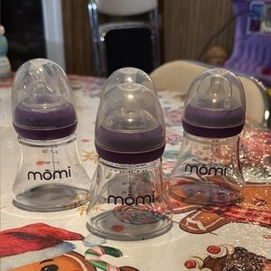 Momi Baby Bottles with Purple Accents